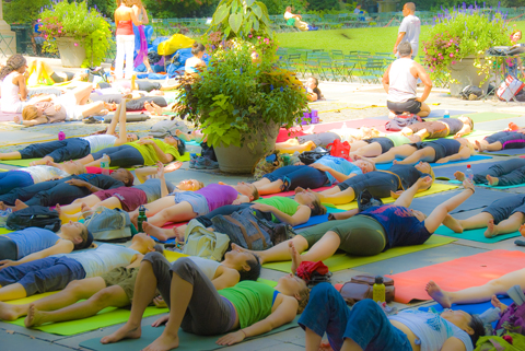 bryant park  yoga