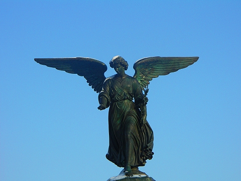 NY- Central Park in the snow-Angel_and_Duck_Pond02.JPG