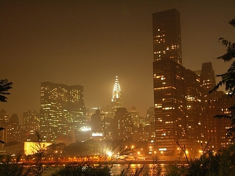 new york city skyline at night black and white. new york city skyline black