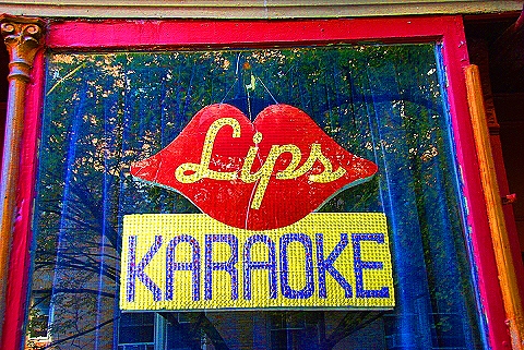NY-West_Village-People_Windows_Signs-10Lips_Karoake3.JPG